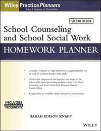 bokomslag School Counseling and Social Work Homework Planner (W/ Download)