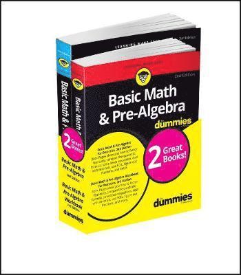 Basic Math & Pre-Algebra For Dummies Book + Workbook Bundle 1