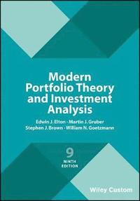 bokomslag Modern Portfolio Theory and Investment Analysis
