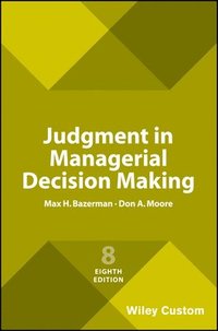 bokomslag Judgment in Managerial Decision Making