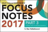 bokomslag Wiley CIAexcel Exam Review 2017 Focus Notes, Part 3