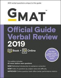 bokomslag GMAT Official Guide 2019 Verbal Review: Book + Online