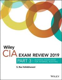 bokomslag Wiley CIA Exam Review 2019, Part 3