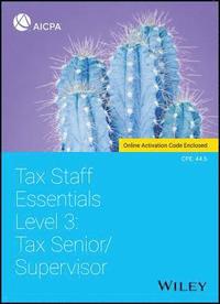 bokomslag Tax Staff Essentials, Level 3