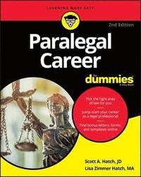 bokomslag Paralegal Career For Dummies