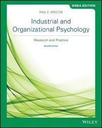 bokomslag Industrial and Organizational Psychology