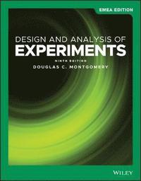 bokomslag Design and Analysis of Experiments