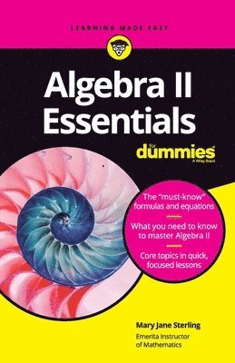 bokomslag Algebra II Essentials For Dummies