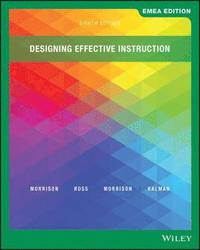 bokomslag Designing Effective Instruction, EMEA Edition
