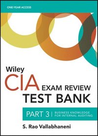 bokomslag Wiley CIA Test Bank 2021