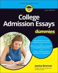 bokomslag College Admission Essays For Dummies