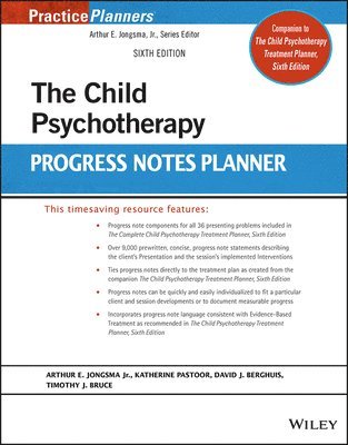 bokomslag The Child Psychotherapy Progress Notes Planner
