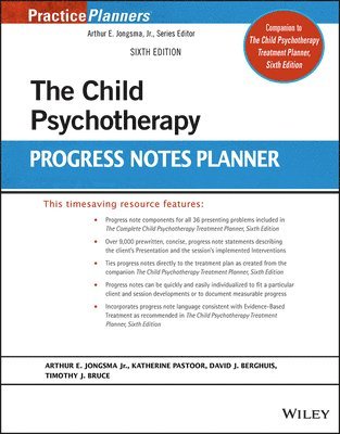 Child Psychotherapy Progress Notes Planner