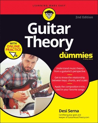 Desi Serna - Guitar Theory For Dummies with Online Practice, Häftad