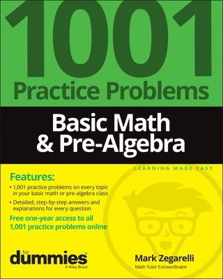 Mark Zegarelli - Basic Math & Pre-Algebra, Häftad