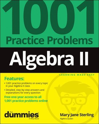 bokomslag Algebra II: 1001 Practice Problems For Dummies (+ Free Online Practice)