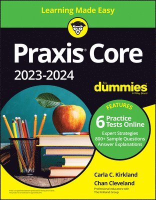 bokomslag Praxis Core 2023-2024 For Dummies with Online Practice