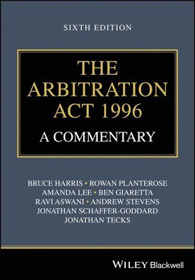 Bruce Harris, Rowan Planterose, Amanda Lee, Ben Giaretta, Ravi Aswani, Andrew Stevens, Jonathan Schaffer-Goddard, Jonathan Tecks - Arbitration Act 1996, Häftad