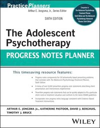 bokomslag The Adolescent Psychotherapy Progress Notes Planner