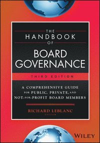 bokomslag The Handbook of Board Governance