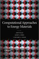 Computational Approaches to Energy Materials 1