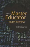bokomslag Exam Review for Master Educator, 3rd Edition
