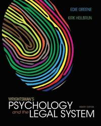 bokomslag Wrightsman's Psychology and the Legal System