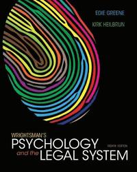 bokomslag Wrightsman's Psychology and the Legal System