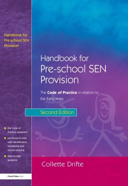 Chris Spencer, Kate Schnelling - Handbook for Pre-School Sen Provision: The Code of Practice in Relation to the Early Years, Inbunden