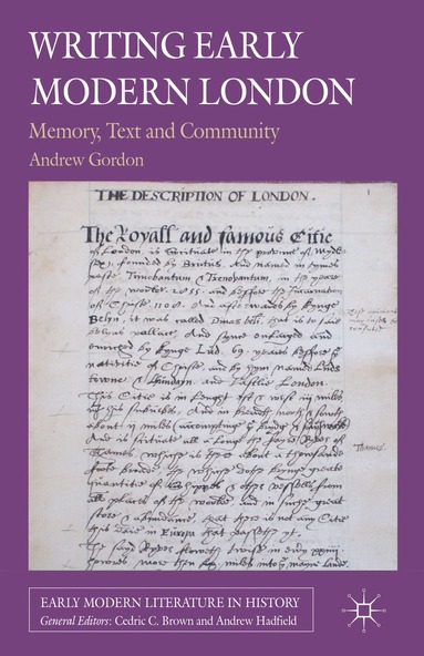 bokomslag Writing Early Modern London