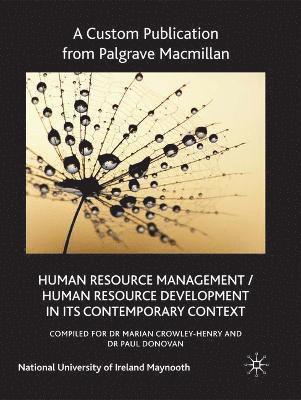 Palgrave Macmillan Ltd, Marian Crowley-Henry, Paul Donovan - Custom Pub HRM/HRD Maynooth, Häftad