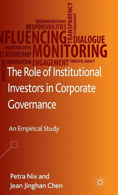 bokomslag The Role of Institutional Investors in Corporate Governance