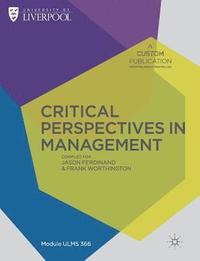 bokomslag Custom Liverpool Critical Perspectives in Management Ulms366