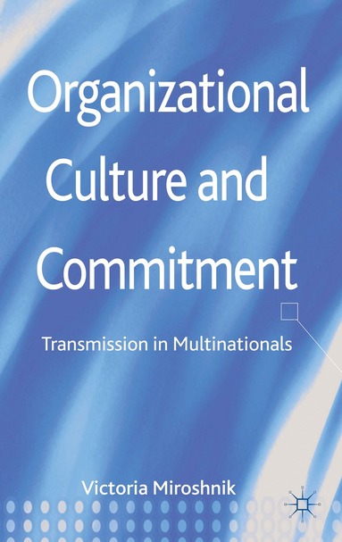 bokomslag Organizational Culture and Commitment