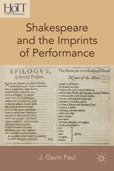 bokomslag Shakespeare and the Imprints of Performance