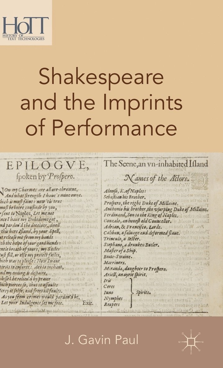 Shakespeare and the Imprints of Performance