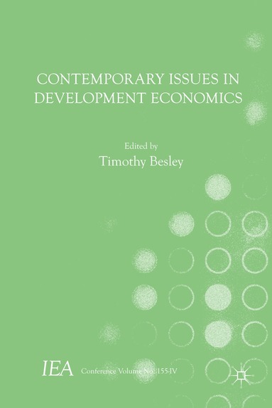 bokomslag Contemporary Issues in Development Economics