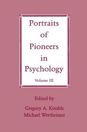 bokomslag Portraits of Pioneers in Psychology