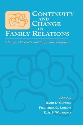 Rand D. Conger, Frederick O. Lorenz, K.A.S. Wickrama - Continuity and Change in Family Relations, Häftad