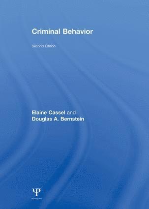 Elaine Cassel, Douglas A. Bernstein, Douglas a. Bernstein - Criminal Behavior, Häftad