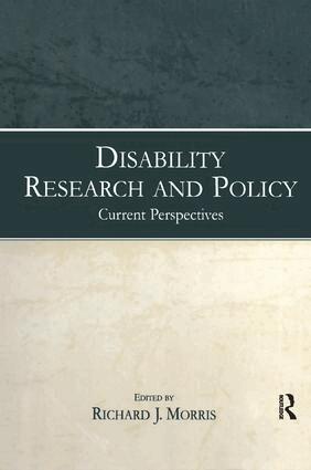 Richard J. Morris - Disability Research and Policy, Häftad