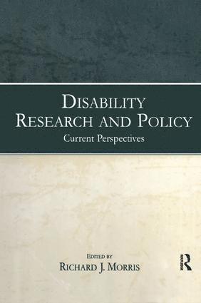 bokomslag Disability Research and Policy