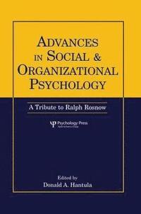 bokomslag Advances in Social and Organizational Psychology