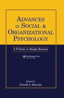 Advances in Social and Organizational Psychology 1