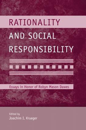 bokomslag Rationality and Social Responsibility