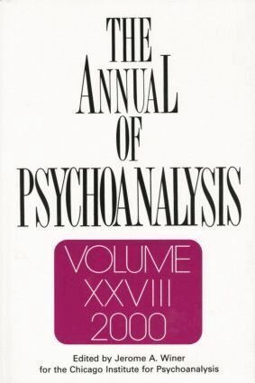 Jerome A. Winer - Annual of Psychoanalysis, V. 28, Häftad