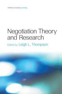 bokomslag Negotiation Theory and Research