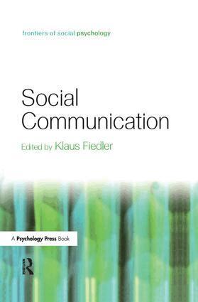 Klaus Fiedler - Social Communication, Häftad