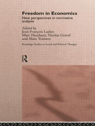 Marc Fleurbaey, Nicolas Gravel, Jean-François Laslier, Alain Trannoy - Freedom in Economics, Häftad
