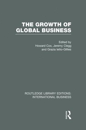 Growth of Global Business (RLE International Business)